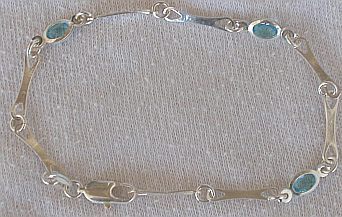 Light blue crystal bracelet