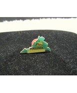 Virginia Old Dominion State Green/Gold Lapel Pin/Hat Tac, Fashion Accessory - $5.95