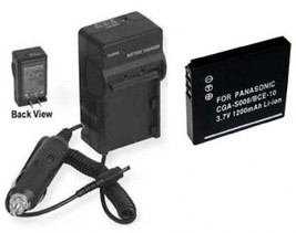 Battery +Charger for Panasonic DMCFX30 DMCFX33 DMCFX33A - £21.45 GBP