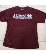Large Men Shirt  Alumni MSU Maroon Bulldogs Cowbells Mississippi State Univ - $19.99