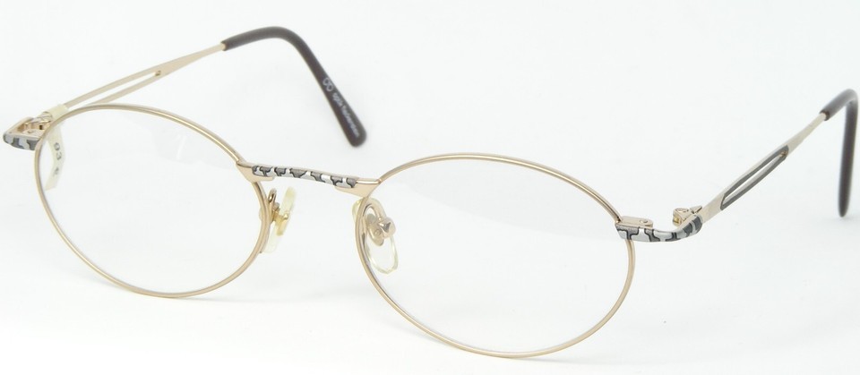 Optik Fleckenstein 162 7 Gold/Silber/Grau Einzigartig Rare Brille 49-19-... - $75.48