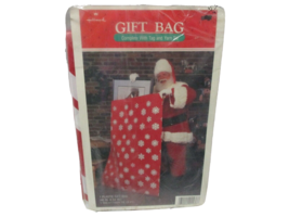 Hallmark Christmas Gift Bag with Snowflakes Complete with Tag and Tie - $35.59