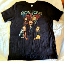 Bon Jovi Men&#39;s Short Sleeve Concert T Shirt X-Large Band Tee New - $19.34