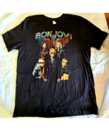 Bon Jovi Men&#39;s Short Sleeve Concert T Shirt X-Large Band Tee New - $19.34