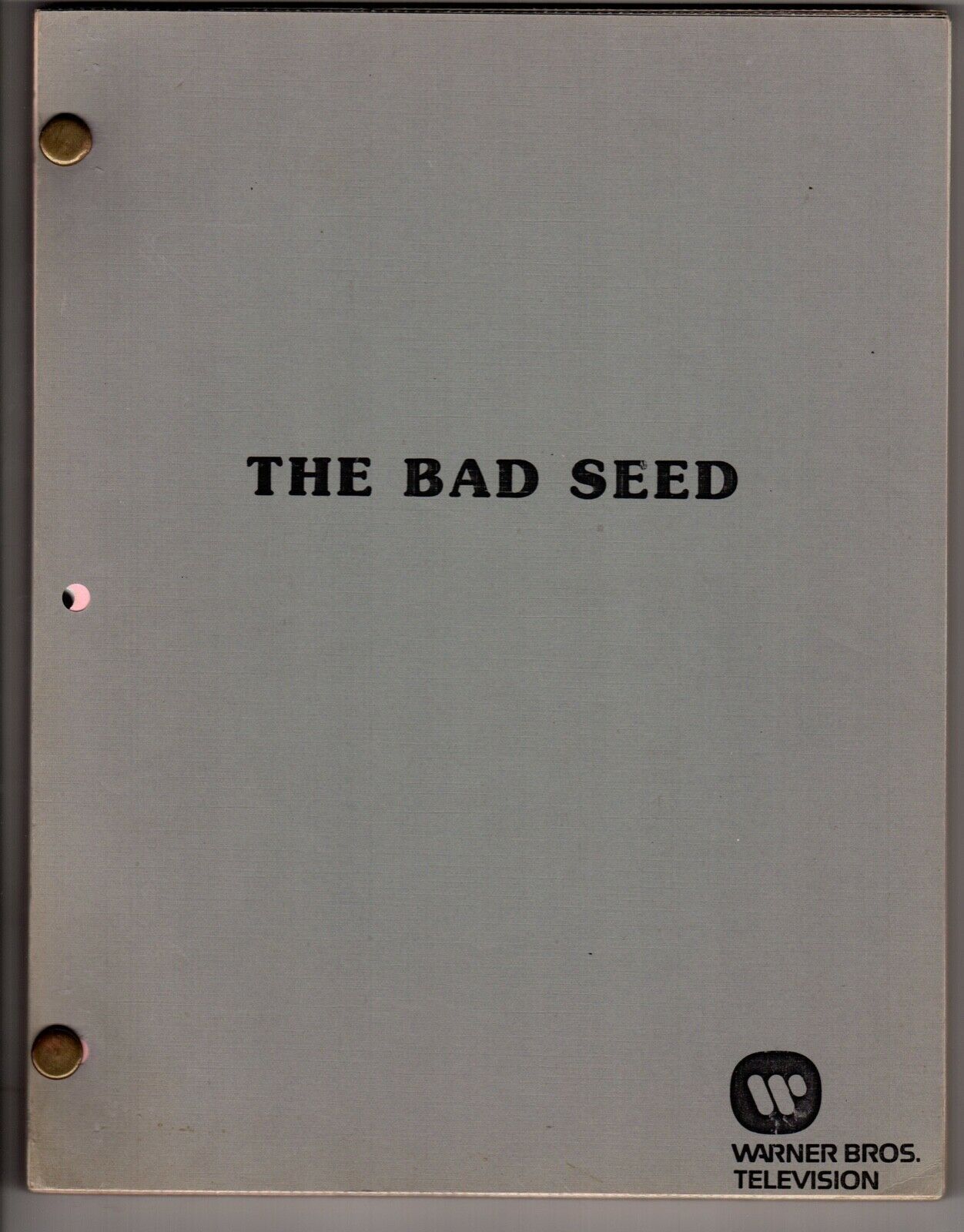 *THE BAD SEED (1985) Rev Final Draft Blair Brown, Lynn Redgrave, David C... - $75.00