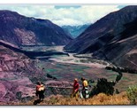 Valley of Pisac Peru Panagra Airlines Issued UNP Chrome Postcard U12 - $2.92