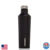 Corkcicle Canteen 16oz Matte Black Insulated Stainless Steel Water Bottle - $42.26
