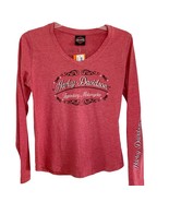 Harley Davidson x Bravado Red V Neck Black Hills Tee Small NWT - $51.88 CAD