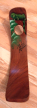 Wood Incense Burner Costa Rica Hand Painted Iguana Design - $16.87