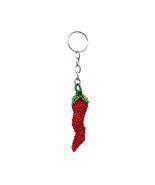Mia Jewel Shop Chili Pepper Vegetable Seed Bead 3D Figurine Keychain Met... - €13,73 EUR