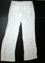 New Womens Designer Patrizia Pepe Pants 40 6 Wide Work Viscose White NWT... - $361.35
