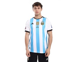 Argentina 2023/24 Home Jersey with WC winners&#39; badge and final match pri... - £44.72 GBP
