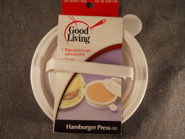 Good Living Hamburger Patty Maker Burger Press Ground Beef Sliders USA - £7.73 GBP