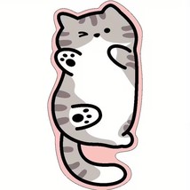 Cute Gray Kitten Cat Bath Mat, Rug, Carpet LARGE 40 x 120 cm - $741.67 MXN