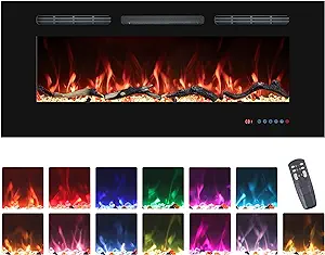 30&quot; Electric Fireplaces Inserts, Recessed &amp; Wall-Mounted Fireplace Heate... - $315.99