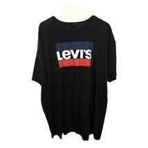 Levi&#39;s Mens T-Shirt Graphic Tee Textured Patch Black Size M - £11.59 GBP