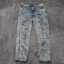 Chiqle Denim Architect Jeans Pants Women Small Distressed Destroyed Casual Acid - £20.32 GBP
