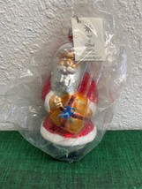 Christopher Radko A GIFTED SANTA Christmas Ornament 1994 (with wrap and ... - £47.18 GBP
