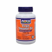 NOW Supplements, Virgin Coconut Oil 1000 mg, Cold Pressed and Unrefined, 120 ... - £14.31 GBP