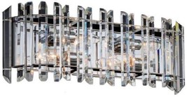 Bath Fixture Vanity Light KALCO VIANO Casual Luxury 4-Light Polished Chrome - £1,701.82 GBP