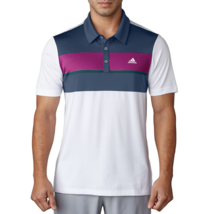 Adidas Climacool Golf Polo Shirt Mens Large Color Block Performance - $16.41