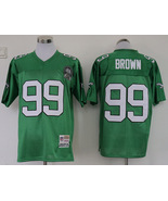Men&#39;s Jerome Brown #99 Stitched Jersey Green White - €38,31 EUR+