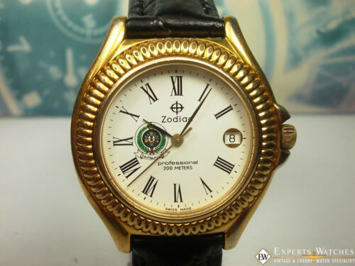 Vintage Limited Zodiac Professional 200 Saudi Arabia Armed Forces Military Watch - $467.14