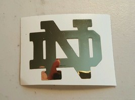 GOLD MIRROR Notre Dame Fighting Irish ND 8 inch decal car window cooler - $13.85