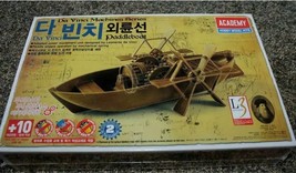 Da Vinci Machines PADDLEBOAT Model Kit Academy Hobby Sealed NEW Boat Kit - $11.99