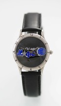 Orlando Magie Von Relic Unisex Edelstahl Silber Schwarz Leder Quarz Uhr - £27.87 GBP
