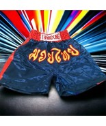 LOFBAZ Kid Muay Thai Boxing Shorts Kick Boxing Trunks Satin Size Small B... - £18.15 GBP