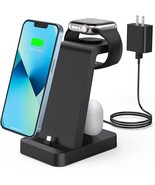 Charger Station Multiple Devices- 3in1 Fast Wireless Charging Dock Stand... - £18.23 GBP