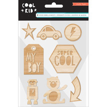 Cool Kid Collection Wood Embellishments - £23.88 GBP