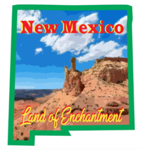 4&quot; new mexico land of enchantment bumper sticker decal usa made - £21.57 GBP