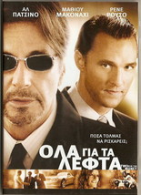 Two For The Money Al Pacino Matthew Mc Conaughey Rene Russo Armand Assante R2 Dvd - £9.57 GBP