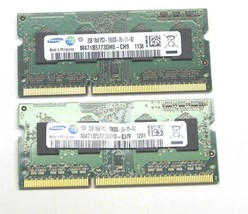 Samsung M471B5773DH0-CH9 2x2GB Laptop Memory/RAM 1Rx8 PC3-10600S-09-11-82 - $223.39 MXN