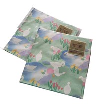Vintage Hallmark Geese Gift Wrap Wrapping Paper 8 1/3 sq ft 2 sheets Lot of 2 - £15.65 GBP