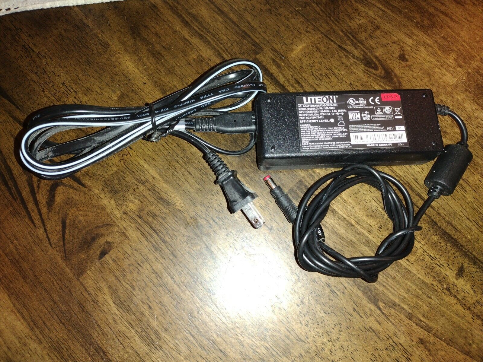 LITEON AC ADAPTER PA-1360-5M01  100-240V~0.9A 50/60HZ 12V 3A W/ CORD  52... - $12.99