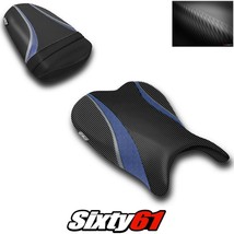 Suzuki GSXR 600 750 Seat Cover 2006 2007 Front Rear Dark Blue Luimoto Carbon - £173.48 GBP