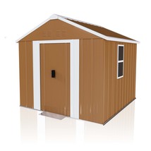 6x4 FT Heavy-Duty Metal Storage Shed: Windows, Lockable, Weatherproof Ga... - $247.99