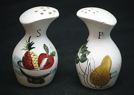 Old Vintage Salt &amp; Pepper Shaker Set w Stoppers Kitchen Tool Decor - £6.32 GBP