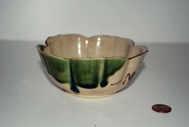 Japan Oribe Pottery Tea Bowl, for Mixing Tea, Tea Ceremony - $64.35