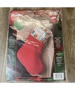BUCILLA &quot;Christmas Toys&quot; Counted Cross Stitch Stocking Kit NIP #84851 - $24.99