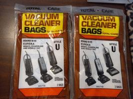 Eureka Bravo Powerline World Vac Style U Vacuum Cleaner Bags 4 bags T-52 - $9.99