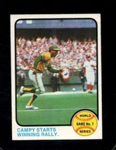 1973 Topps #209 World Series Game 7 Campy Starts Winning Rally. Exmt Ath *X51304 - £5.37 GBP
