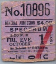 Hot Tuna Concert Ticket Stub October 1 1971 Philadelphia Pennsylvania - $54.44
