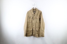 Vintage Levis Mens XL Faded Stonewash Military Style Field Jacket Brown Cotton - £50.73 GBP