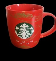 Starbucks  Red 2020 Christmas Coffee Cup Mug  FA LA LA LA LA 12 Oz. - $5.94