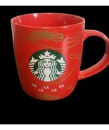 Starbucks  Red 2020 Christmas Coffee Cup Mug  FA LA LA LA LA 12 Oz. - £4.67 GBP