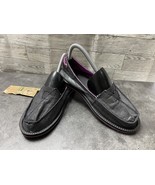 Sanuk Loafers Women 7M Shoes Purple Gray Canvas Slip On Beach Sidewalk S... - $38.63 CAD